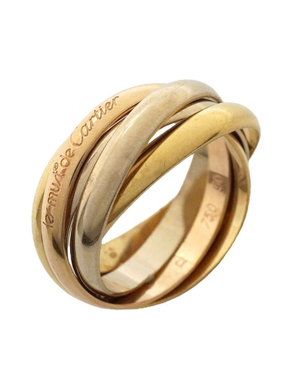 Cartier Ring Trinity 18k Yellow Gold 18k White Pink